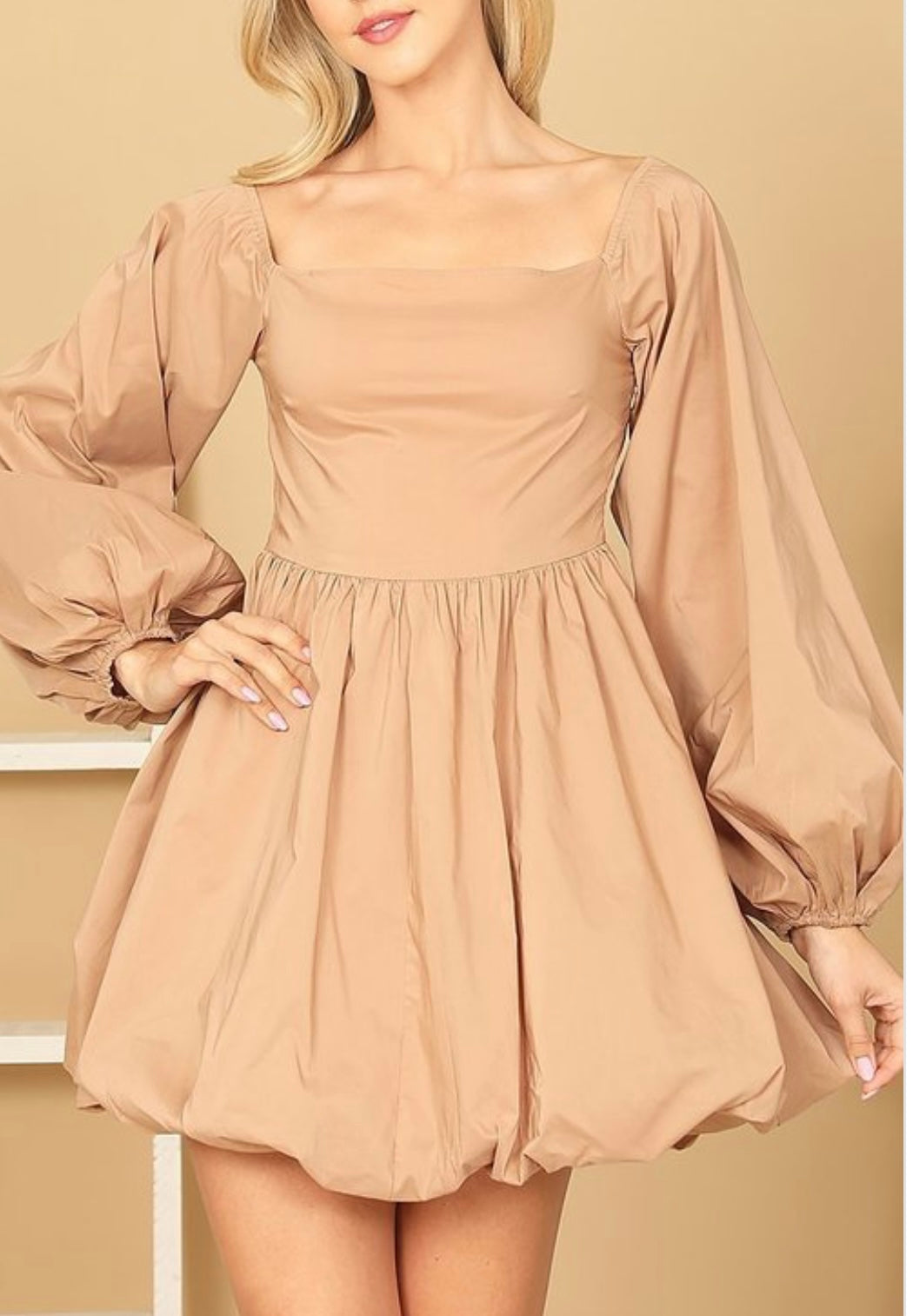 Paquete Vestido beige