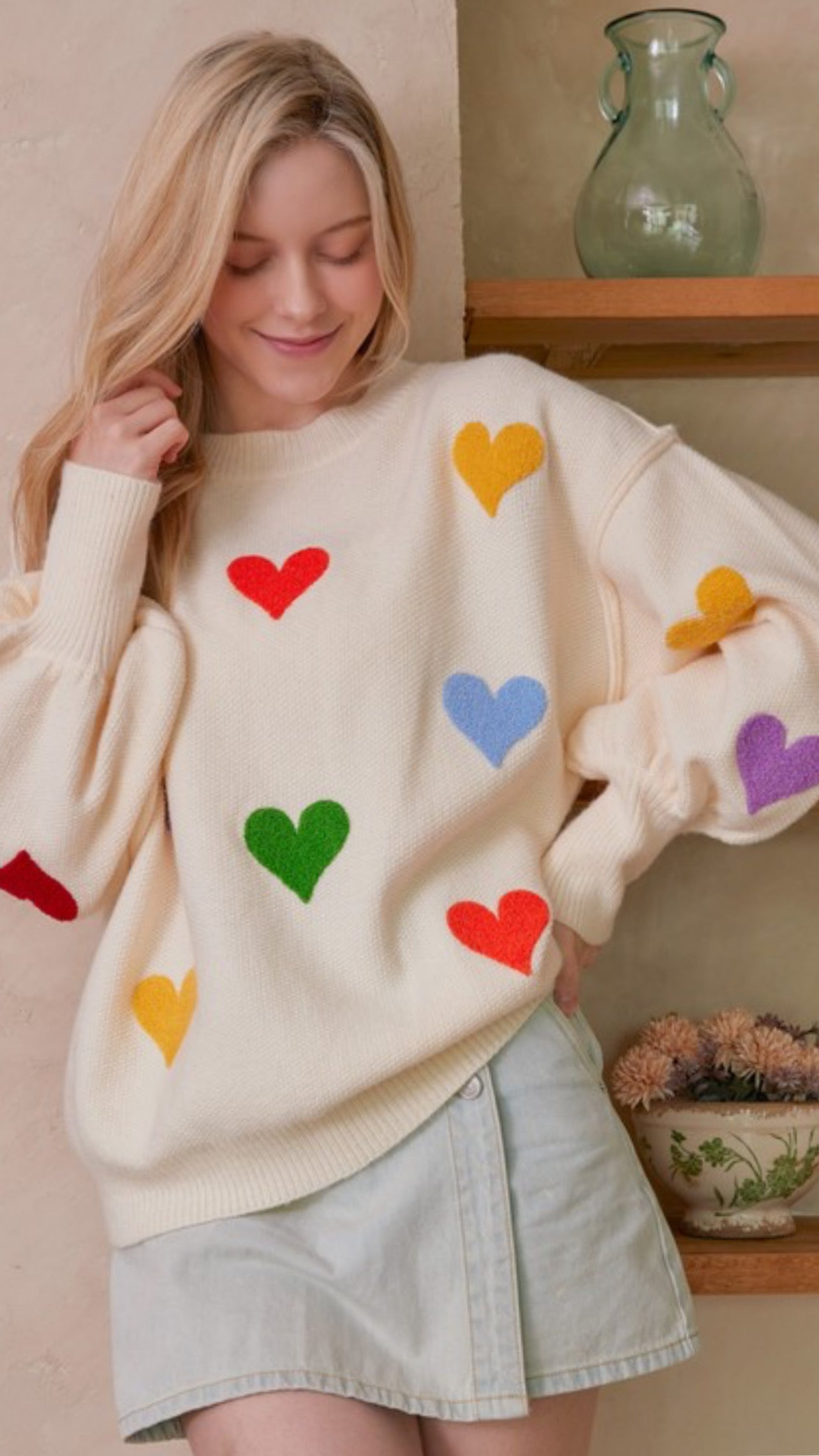 Sweater little hearts