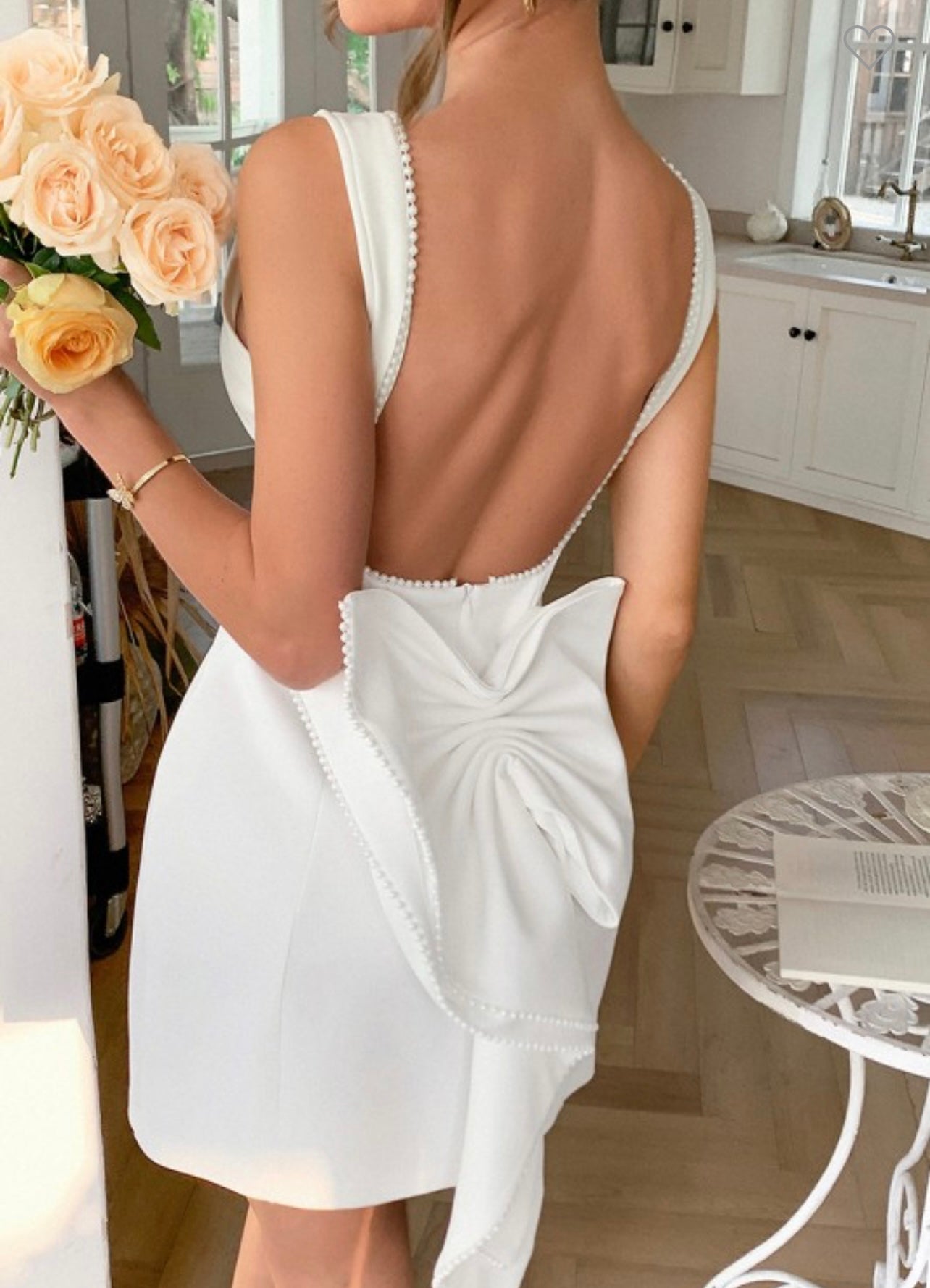 Vestido bowknot back